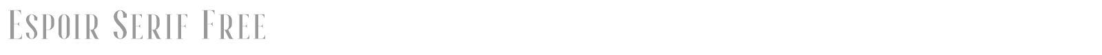 Espoir Serif font preview
